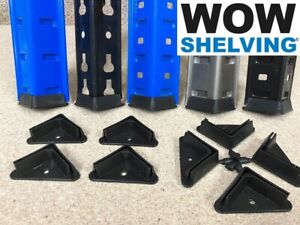 racking shelving bays spare replacement plastic feet legs tops caps set of 20