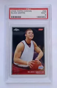 2009 09 Topps Chrome Blake Griffin LA Clippers RC Rookie # 96 Mint PSA 9 692/999 - Bild 1 von 2