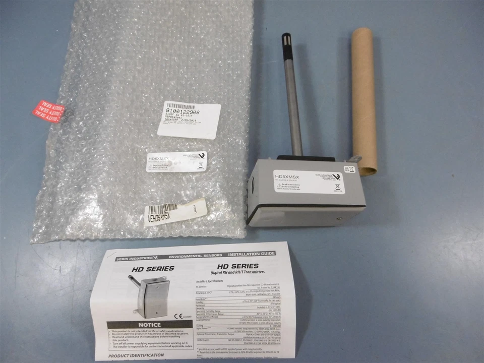 Veris Industries Humidity Sensor Ducting Sensor HD5XMSX - Image 1 of 4