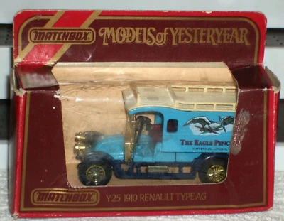 MATCHBOX YESTERYEAR MODEL (Y-25 RENAULT - "EAGLE PENCIL" VAN) AG 1910 MODEL NEW - Image 1 of 3