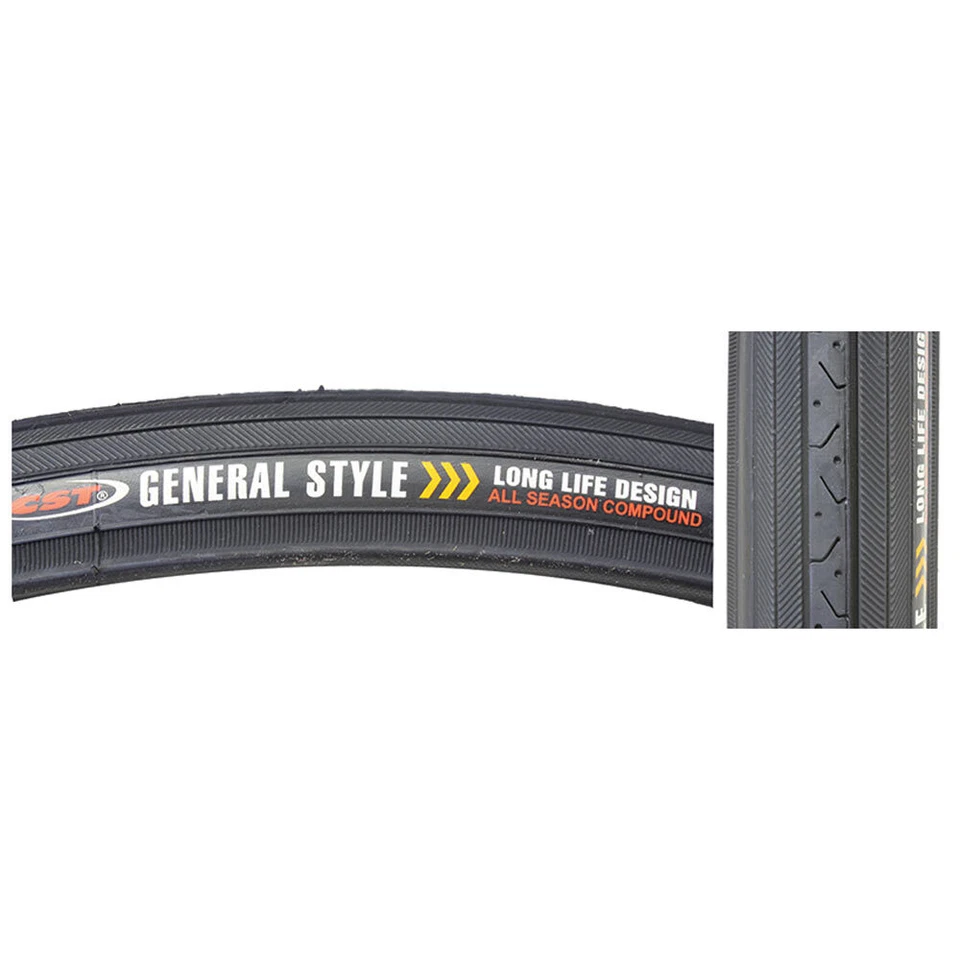 Sunlite Road Raised Center CST638 Tire 27 x 1 1/4" Black / Black - Image 1 of 1