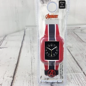 Marvel Avengers 42-44mm Watchband Case Interchangeable Skin S 1-6, SE  NEW - Picture 1 of 6