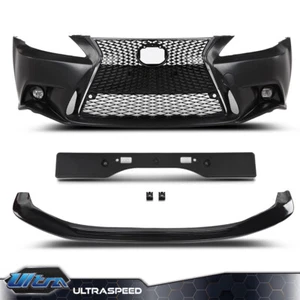 Front Bumper Body Kit Conversion To 14+ F-Sport Fit For 06-13 Lexus IS250 IS350 - Picture 1 of 12