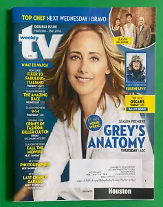 TV WEEKLY Magazine-MARCH 10, 2024-GREY'S ANATOMY-KIM RAVER-COMPLETE - Imagen 1 de 1