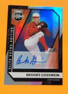 2021 Panini Elite Extra Edition - Signatures #124 Brooks Gosswein RC Chicago - Image 1 of 4