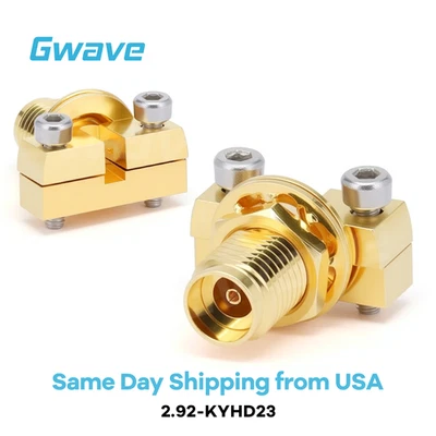 GWAVE TECHNOLOGY INC. 2.92mm Female Bulkhead Mount Connector End Launch for PCB, DC - 40GHz
