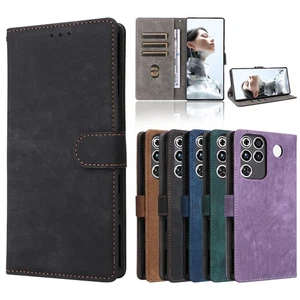 For ZTE nubia RedMagic 11 Pro+, Luxury Retro Leather Wallet Stand Cover Case - Picture 1 of 19