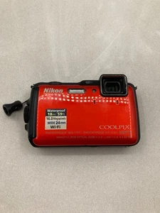 Nikon COOLPIX AW120 Waterproof Shockproof Camera Orange16MP Wi-Fi 5x Optical - Picture 1 of 9