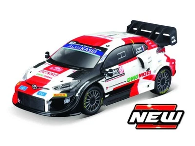 MODELLINO AUTO STATICO BURAGO TOYOTA YARIS WRC RACING 2021 VETRINA SCALA 1:43 - Immagine 1 di 4