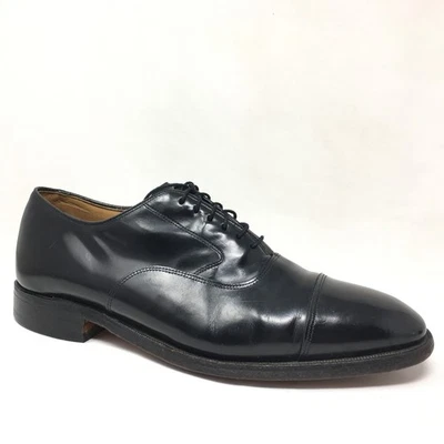 Johnston & Murphy Melton Oxfords Dress Shoes Mens Size 10.5 Black Leather - Image 1 of 4