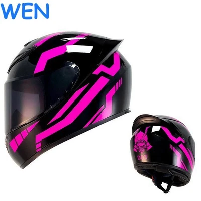 DOT ECE Approved Motorcycle Helmet Full Face with Somke Visor Motocross Racing - Image 1 of 4