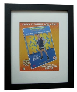 RUN FAT BOY RUN+MOVIE+FILM+POSTER+AD+FRAMED RARE ORIGINAL 2008+FAST WORLD SHIP - Imagen 1 de 8