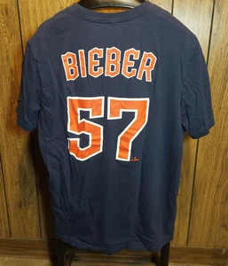 Shane Bieber Nike Shirt Trikot Cleveland Guardians Large Blau Kurzarm - Bild 1 von 4
