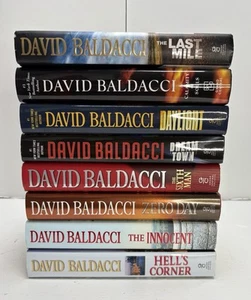 David Baldacci Hardcover Books Lot of 8 HCDJ First Editions Thriller Novels VGUC - Picture 1 of 11