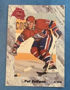 1991 Classic CHL #2 Pat Falloon PRE ROOKIE Spokane Chiefs San Jose Sharks - Picture 1 of 2