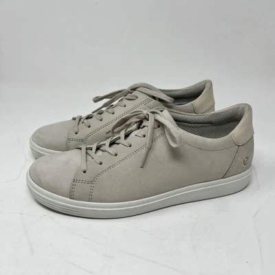 Zapatilla deportiva clásica suave ECCO para mujer 39 informal con cordones zapato cómodo cuero beige Foto 1 de 4