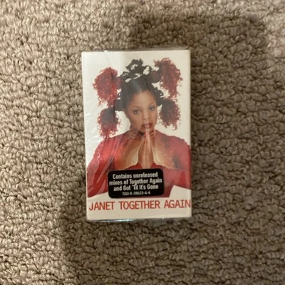 Janet Jackson TOGETHER AGAIN Cassette Tape 1990's Tested  R&B Pop Dance Vintage - Image 1 of 2