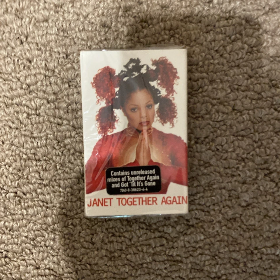 Janet Jackson TOGETHER AGAIN Cassette Tape 1990's Tested  R&B Pop Dance Vintage - Image 1 of 2