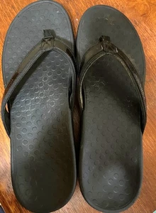 Vionic Orthaheel Tide II Damen-Riemensandalen schwarz Lackleder Größe 12M - Bild 1 von 4