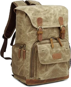 Camera Backpack, DSLR SLR Waterproof Canvas Camera Bags Rucksack 15.6 inch La... - Picture 1 of 7