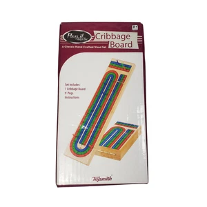 Play It Again klappbares Cribbage Board Toysmith 3-Spur Reise verstaubar - Bild 1 von 7