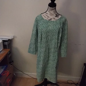 Vestido Boden Talla 16 Verde Bolsillos Excelente Estado Lagenlook Ropa de Trabajo Y2K - Imagen 1 de 5