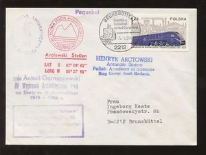 ANTARCTIC POLAND SOUTH SHETLAND 1980 KING GEORGE...SCIENCE + PAQUEBOT - Picture 1 of 1