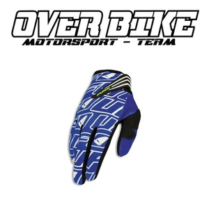 GUANTO CROSS UFO PUNK COLORE BLU BIANCO TAGLIA XL TRAFORATO RACING MX OFF ROAD - Foto 1 di 1