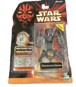Destroyer Droid Star Wars Episode 1 Action Figure 1998 Hasbro Commtech Chip New! - Picture 1 of 5