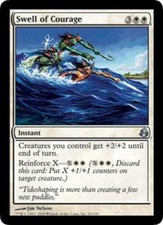 MTG magic cards 2x x2 Light Play, English Swell of Courage Morningtide