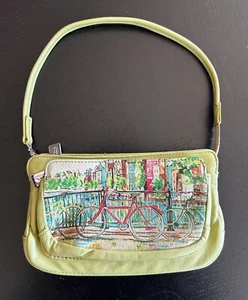 Icon Los Angeles grüne Geldbörse Clutch Geldbörse Fahrrad Amsterdam Tommy Mathis Kunst - Bild 1 von 10