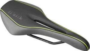 Fizik Luce S_Alloy Road Saddle w/ Alloy Rails, Black Grey Lime Large, Women 240g - Picture 1 of 3