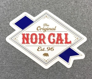 Pegatina de etiqueta de cinta NOR CAL NORCAL 4,5 pulgadas NCA1 - Imagen 1 de 1