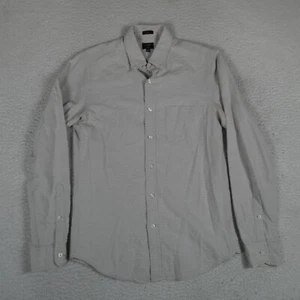 J. Crew Casual Button Down Men Size S Gray Oxford Cotton Collared Long Sleeve - Picture 1 of 17