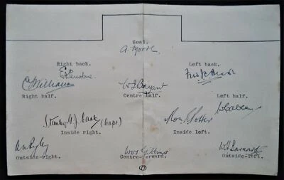 CLAPTON F.C 1923-24 FA AMATEUR COP GANADORES AUTÓGRAFOS RAROS x3 JUGADORES DE INGLATERRA Foto 1 de 3