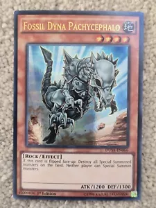 YUGIOH DUSA-EN066 Fossil Dyna Pachycephalo Ultra Rare 1st Edition - Picture 1 of 2