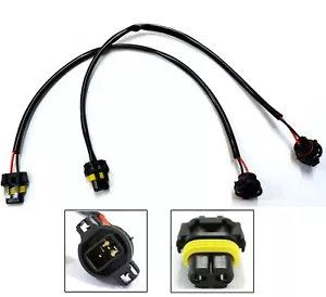HID Kit Extension Wire PS24W 5202 H16 Two Harness Fog Light Replacement Socket - Picture 1 of 6