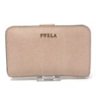 Auth FURLA Babylone - Pink Leather Bifold Wallet