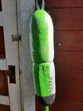 Double Buoys w/Rope, original Maine vintage Lobster Trap Pot numbered floats!