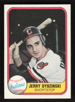 1981 Fleer #399 Jerry Dybzinski Rookie Cleveland Indians - Image 1 of 2