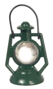 Dolls House Green Oil Lamp Lantern 1:12 Scale Non Working Ornamental Accessory - Picture 1 of 1