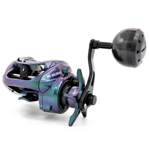 Colorful 200 Size Baitcast Fishing Reel 6.3oz Ultralight Carbon Frame 10LB/125YD - Picture 1 of 12