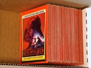 1983 Topps Star Wars Return of the Jedi Complete Set of 132 Cards VG Condition 