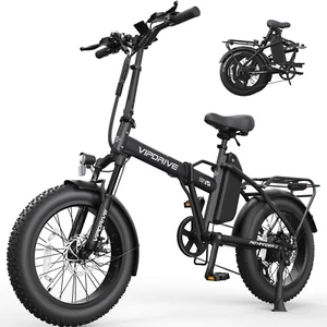 Vipdrive Electric Bike for Adults 500W Ebikes Foldable Fat Tire Electric Bicycle - Picture 1 of 10
