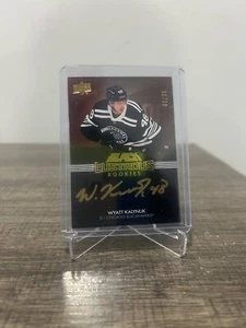 2021-22 Upper Deck Black Lustrous Rookies Auto Wyatt Kalynuk LRS-WK Chicago - Picture 1 of 2