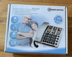 Amplicomms BigTel 40 Plus - BIG BUTTON PHONE for Elderly and Seniors - Loud - Picture 1 of 9