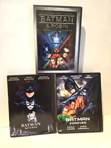 Batman & Robin/Batman Forever/Batman Returns DVD Movies-very good - Picture 1 of 10