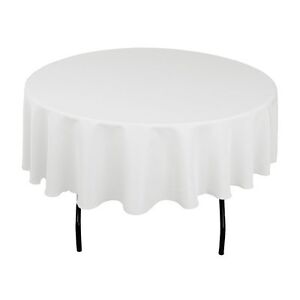 70" Round Seamless Tablecloth For Wedding Party Banquet 30" 36" 48" 60" tables