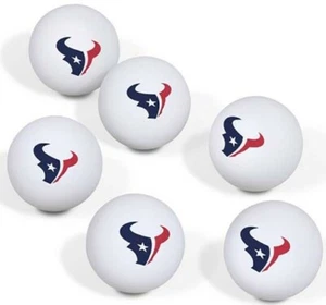 NFL Houston Texans Ping Pong Balls - 6 Pack, New - Picture 1 of 1