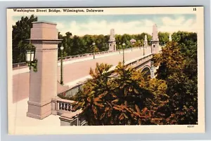 Wilmington DE-Delaware, Washington Street Bridge Vintage Souvenir Postkarte - Bild 1 von 2